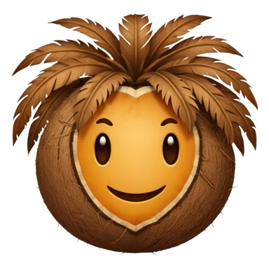 an indian coconut sticker