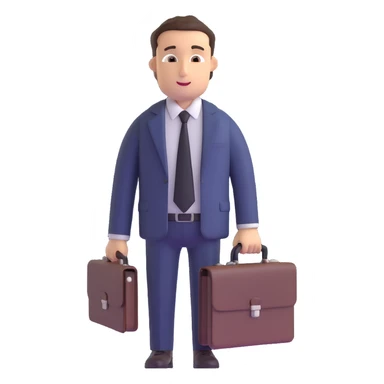 Dad with a tie and briefcase sticker