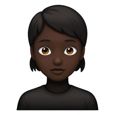 silueta negra persona sticker