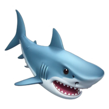 Shark with a doudou sticker
