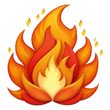 pasión celestial, con fuego y con mucho poder sticker