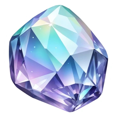 Iridescent pearl crystal ore sticker