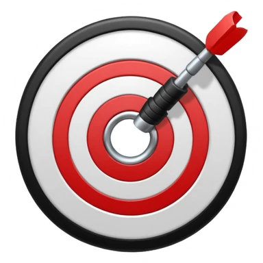 cible fléchette  sticker