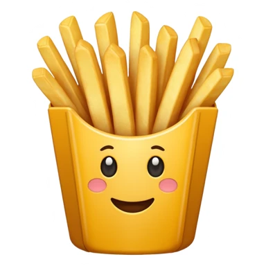 french fries without smiley sticker