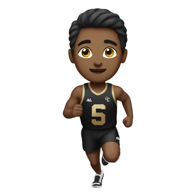 Male Runner wearing a University of Colorado jersey   sticker