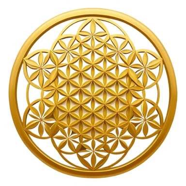 flower of life in a circle sticker
