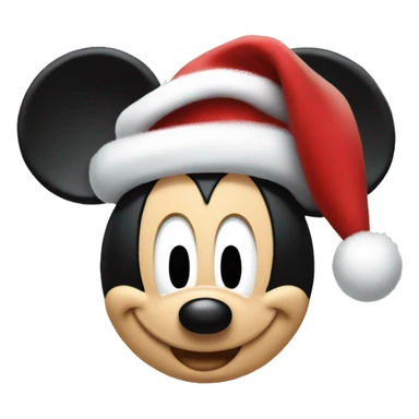 Mickey mouse christmas sticker