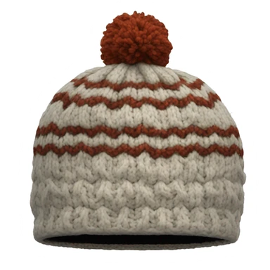 knitted winter hat sticker