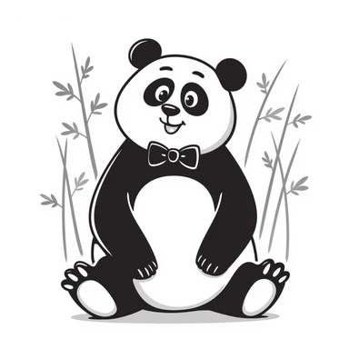 Giant panda sticker