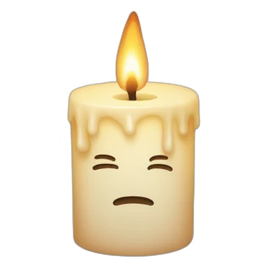 candle hurt sticker