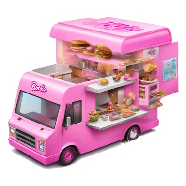 Barbie’s house dream food truck  sticker