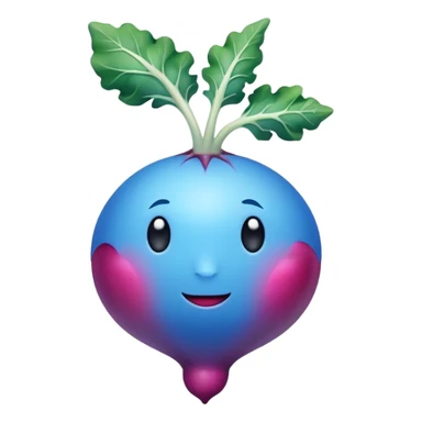 blue radish sticker