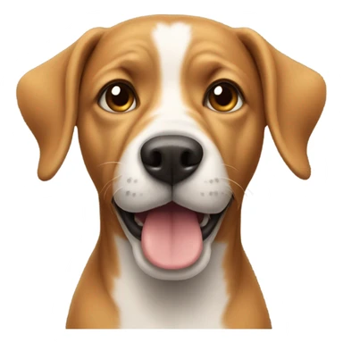 Dog with upright ears sticker
