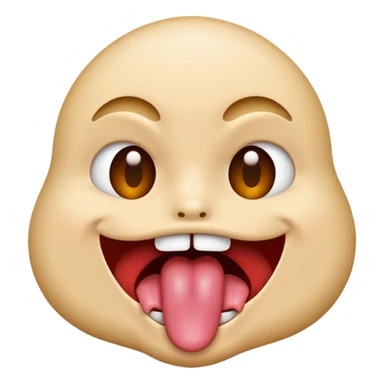 face moving tongue sticker