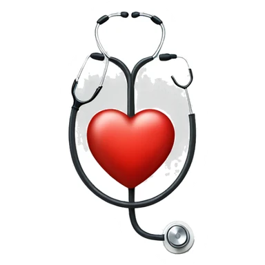 heart with stethoscope sticker