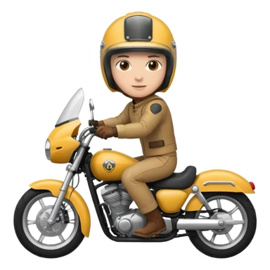 a motor bike rideng emoji sticker