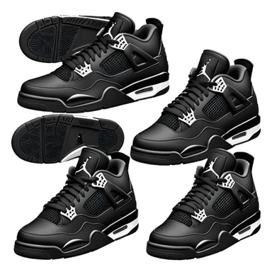 Jordan 4s Limited Edition Black Cats sticker