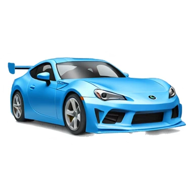 Detailed wide-body pearl-blue Cardstock Papercraft fr-s racecar sticker