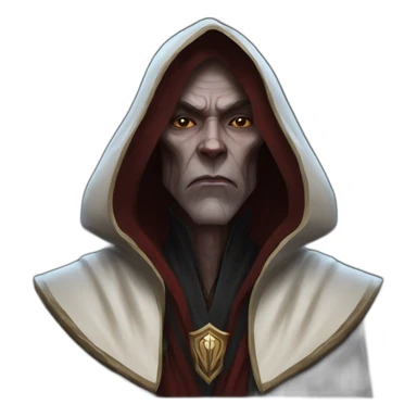 hyperrealist sith jedi in world of warcraft sticker