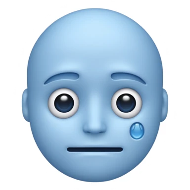 Blue emoji cystic fibrosis sticker