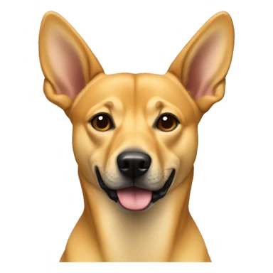 carolina dog with floppy ears sticker
