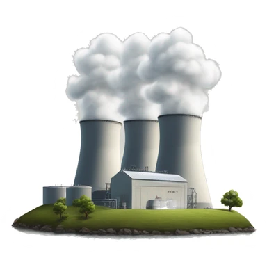 power station photorealistic serious sticker