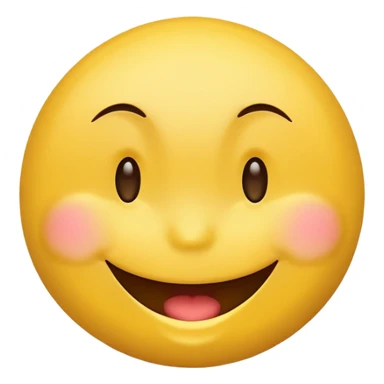 Smiley face emoji teasing sticker