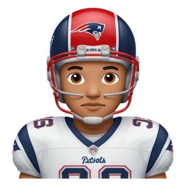 Drake Lee Maye in patriots uniform sticker