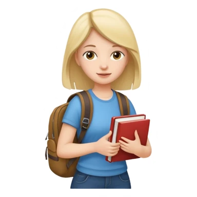 walk girl at university  sticker