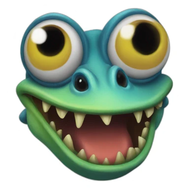 Murloc face sticker