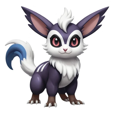 Shiny Furret-Absol-Noivern-Hybrid (Full body) sticker