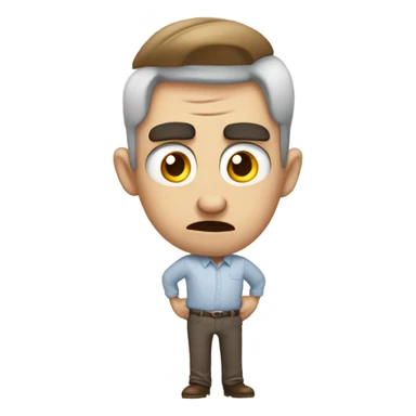 Annoyed, rolling eyes sticker