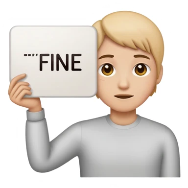Meme it's not fine sticker