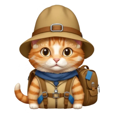 explorer cat sticker