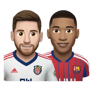Messi and mbappe  sticker