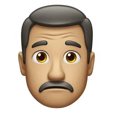 Disappointed angry man sticker