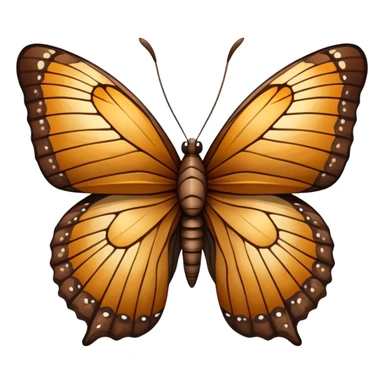 crackled dead non symmetrical butterfly sticker