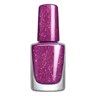 Glitter nail polish bottle  sticker