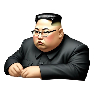 Kim jong un playing checkers sticker