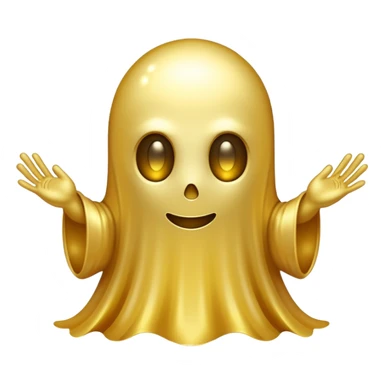 Gold samsung ghost sticker
