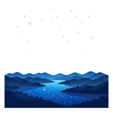 night sky with stars sticker