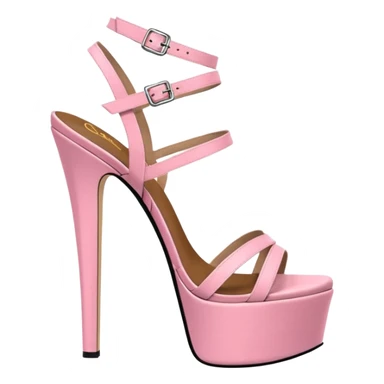 platform heel sandal, stiletto, pink, thick platform, 8 inch sticker