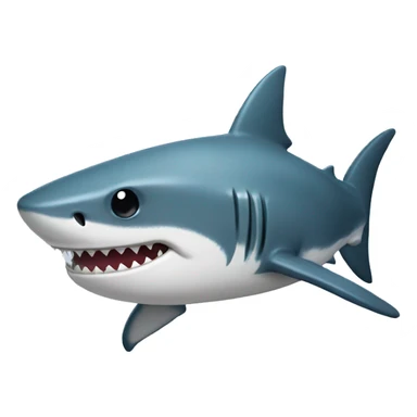 Shark with a tank top sticker