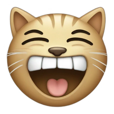 Crying man laughing cat sticker