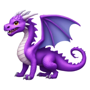 kawaii purple dragon  sticker