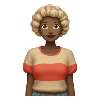 red-beige bubble tee sticker