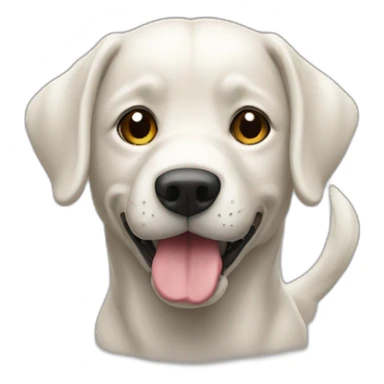 un chien qui rigole sur chat sticker