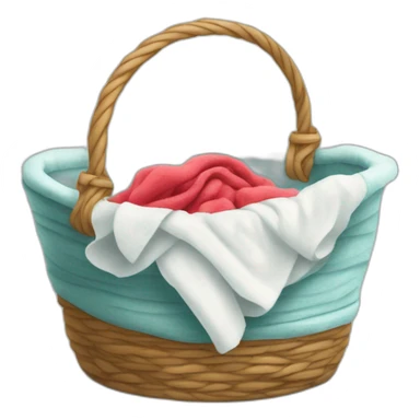 Corbeille de linge sale sticker