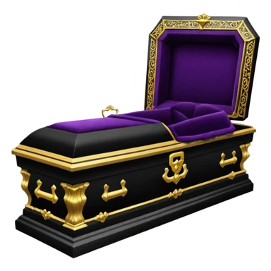 goth coffin sticker