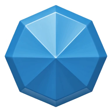 Centang biru segi 12 sticker